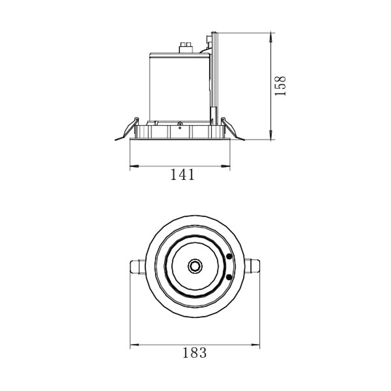 s - a rotit downlight 30w lumină în sus şi în jos