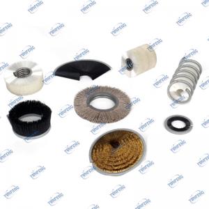 Vlastní velkoobchodní čištění Všechny průmyslové štětce kartáčové válečky Spirálové kartáče sešívací set kartáče pro odstranění leštění