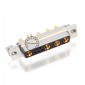 D-sub 9W4 napájecí přípojky s pravým úhlem