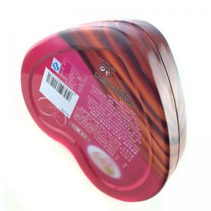 Potravinářská krabička s čokoládovou cukrovinkou ve tvaru srdce