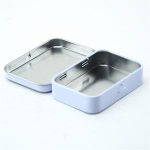 Stylová kovová mini obdélníková plechová krabička na balení bonbónů