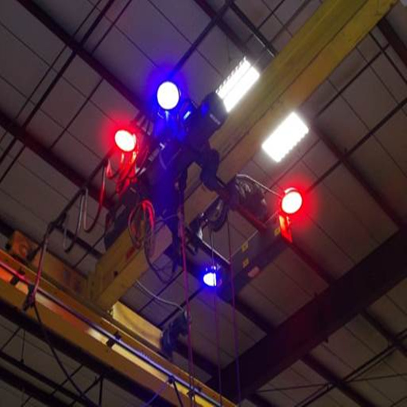 Výstražná kontrolka 120 W červené LED jeřáby