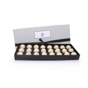 Krabička na pěnu z kartonu s pěnovou vložkou z čokolády