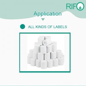 Povrchově potažený syntetický papír pro tisk štítků s nálepkami