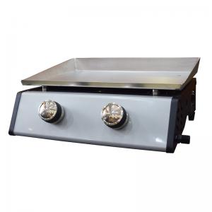 Přenosné venkovní litinové plynové grily 2 plynové hořáky