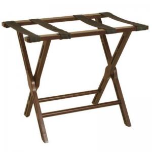 dřevěný nosič na zavazadla s policí