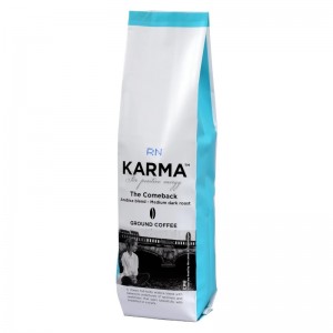 břišní pečeť s taškou na čaj, kávu a krmivo pro domácí zvířata