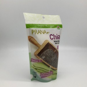 plastový sáček na zip s kulatým dnem s otvorem