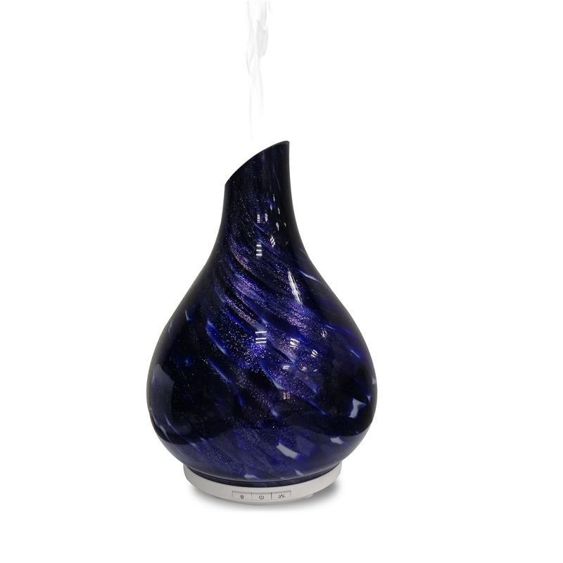 Sedm LED měnící se populární jedinečný skleněný aroma difuzor ve tvaru vázy