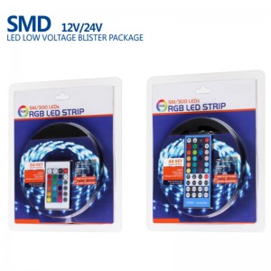 Venkovní 12V 24V OEM Epistar Vícebarevná RGB LED pásová sada SMD 5050 300LED na metr Vodotěsná blistrová sada blistrů