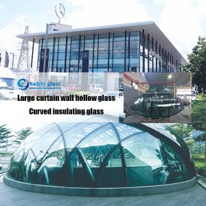 Vysoce kvalitní izolační sklo se závěsem je potaženo 24k zlatem a dalšími barvami, stejně jako flexibilní ohýbané izolační sklo