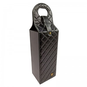 Přenosné víno dárkové balení dárkové balení pu kožená krabička