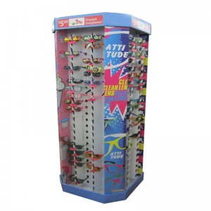 Upravený stojan na brýle / stojan na stojany / kartonový displej s háčkem