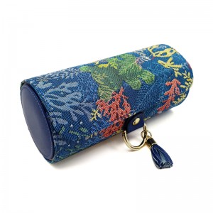 Luxusní dvě vrstvy otočné kulaté papírové zkumavky dárkové krabičce s kovovým tlačítkem