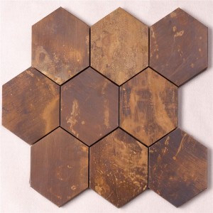 Starožitné bronzové zdi kovové měděné mozaiky umělecké dlaždice