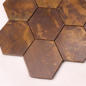 Starožitné bronzové zdi kovové měděné mozaiky umělecké dlaždice