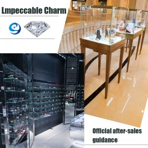 Přizpůsobte klenotnické sady luxusních vitrín a vitrín pro klenotnictví