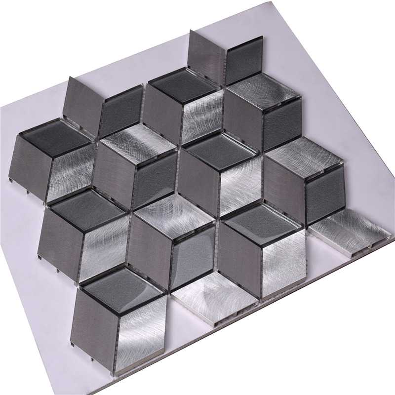 Snadné čištění mozaikových dlaždic ve tvaru diamantu / kosočtverce