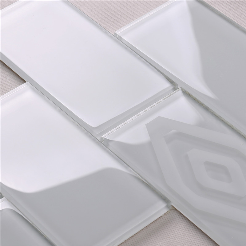 HSP43 Nejnovější ozdobte bílé protiskluzové koupelnové mozaikové obklady