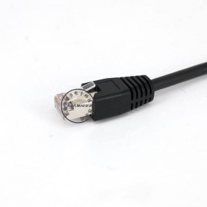 Vodotěsný kruhový kabel průmyslové kamery RJ45