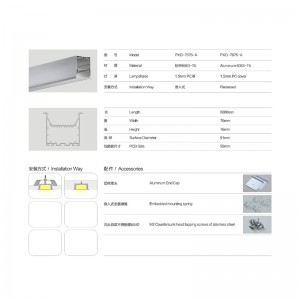 Difuzor LED světelná lišta hliníkový výlisek pouzdro LED pro hliníkovou LED lampu