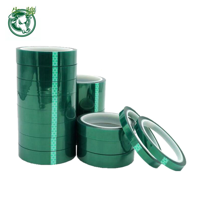 Jednostranná zelená PET polyesterová maskovací páska s vysokou teplotou a odolností vůči teplu