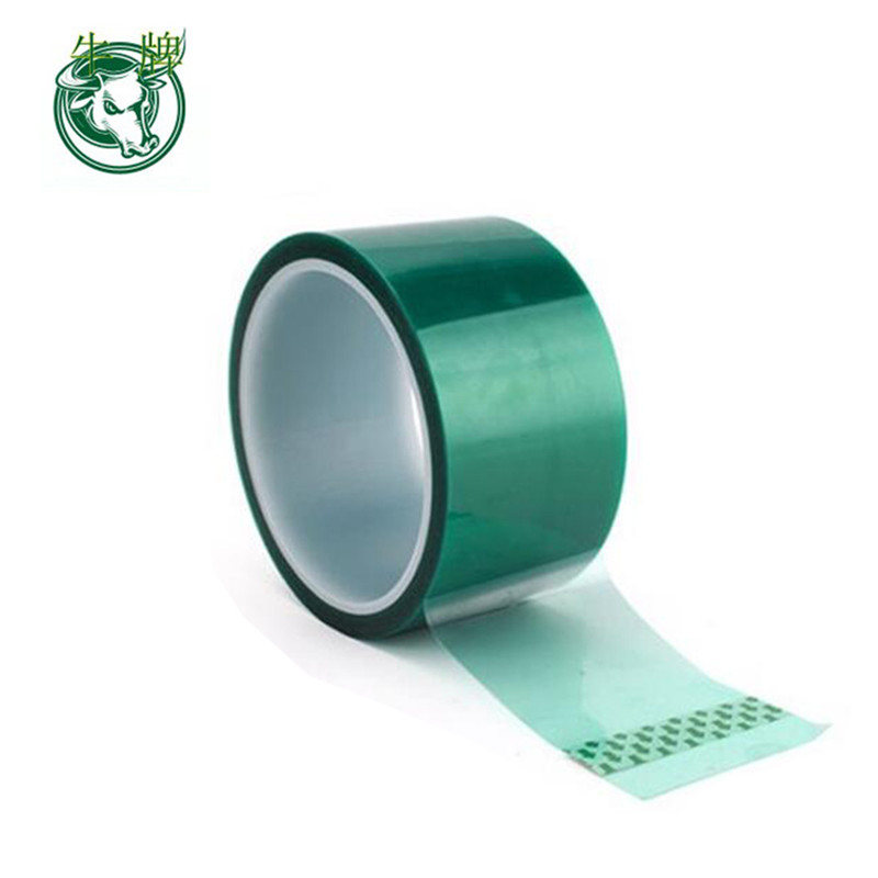 Jednostranná zelená PET polyesterová maskovací páska s vysokou teplotou a odolností vůči teplu