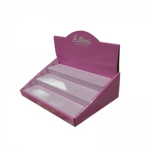 Custom Paper Cosmetics Display POS POP Stůl na vlnitou lepenku pro kosmetické účely