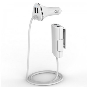 Nabíječka do auta KPS-8501LC s externími 4 porty USB