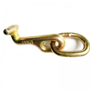 Kovaný háček G70 T se svařovaným spojem, žlutý