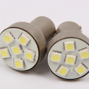 světla do auta 6smd 5050 směrovka s25 1156 p21w