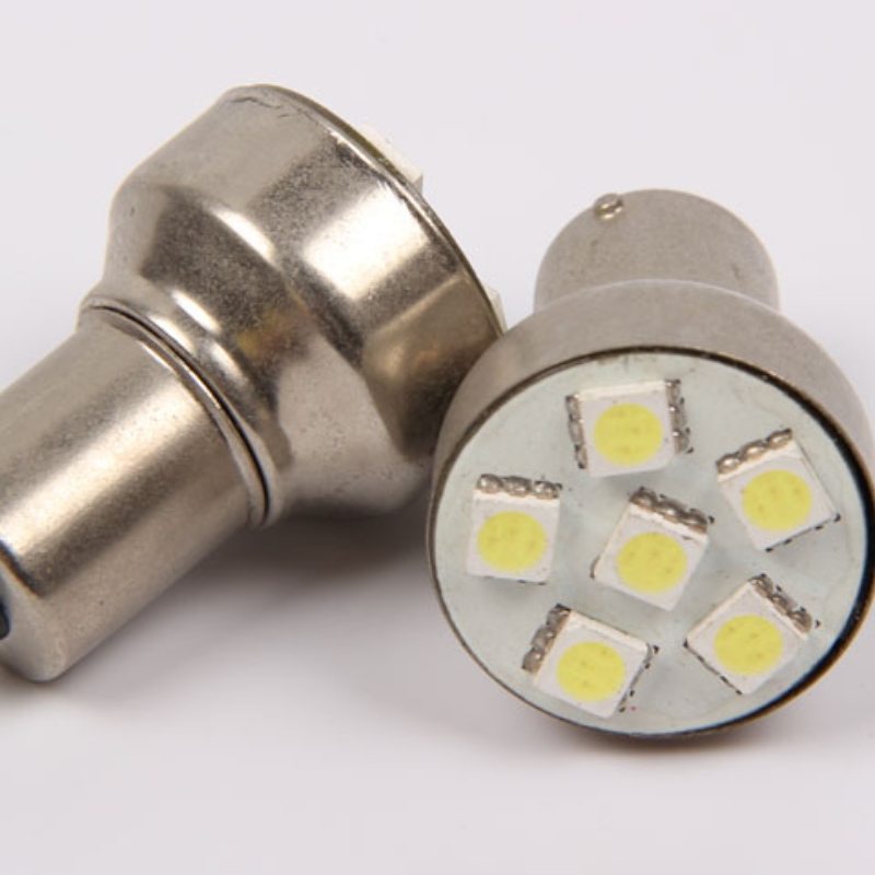 světla do auta 6smd 5050 směrovka s25 1156 p21w