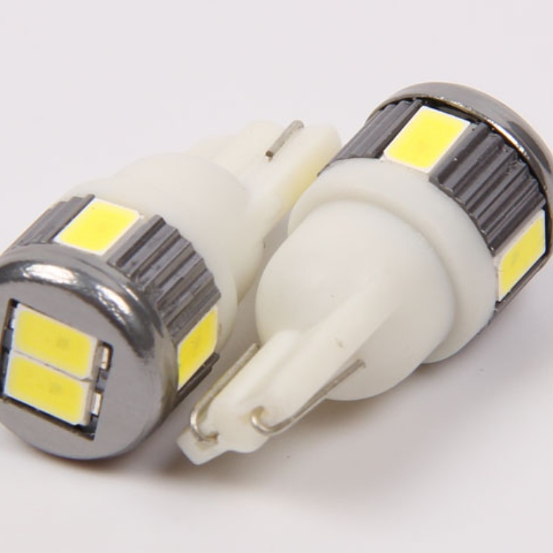 T10 klínový W5W 168 194 6SMD 10SMD 5730 náhradní žárovky s LED diodami