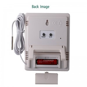 Vysoce přesná tovární cena Zvukový světelný alarm LCD termo vlhkoměr s externím senzorem