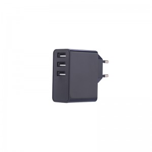 Nástěnná nabíječka portů KPS-8704LC Tri-USB
