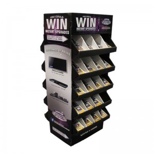 Vánoční propagační stojan na papír s displejem s na míru vyrobeným 4 bočním kovem nebo plastem