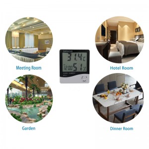 Digitální bezdrátový vnitřní autotomatický vlhkoměr venkovní teploměr bezdrátový monitor teploty a vlhkosti s podstavcem