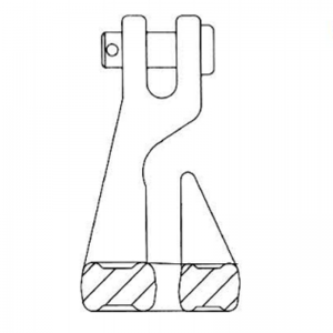 Kované slitiny Clevis Grab Bend Hook