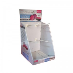 Prodejní stojan na vlastní karton na prodejní desce s háčky