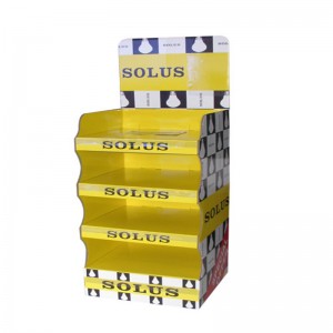 4 vrstvy vlastní logo podlahové lepenkové zobrazovací stojan