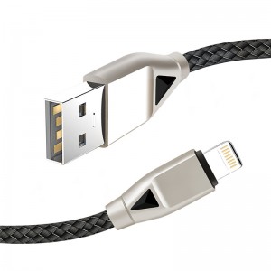 KPS-8449CB nylonový kabel USB -diamond typu c / osvětlení / mikro