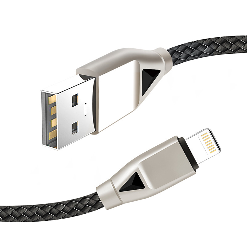 KPS-8449CB nylonový kabel USB -diamond typu c / osvětlení / mikro