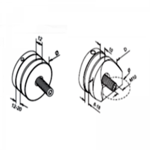 Skleněný adaptér 50MM