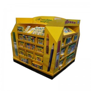 Lepenkové vlastní hračky sestavené Supermarket Paletový kartonový stojan