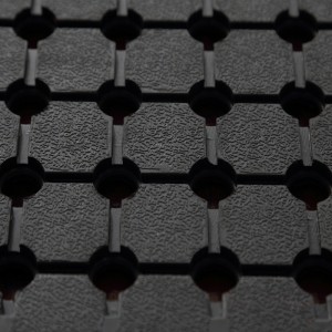 Protibakteriální žebrované pryžové podlahové rohože z pryžové rohože pro koupelny a toalety