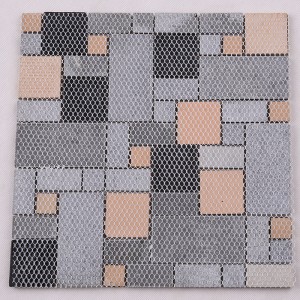 Luxusní koupelnový design Třpytky křišťálové sklo smíšené mozaikové dlaždice pro kovové stěny na zeď