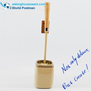 Akbrand WC Bowl Brush Beach Handle s hranatým držákem