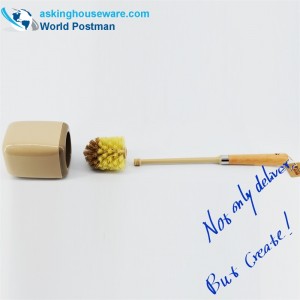 Akbrand WC Bowl Brush Beach Handle s hranatým držákem