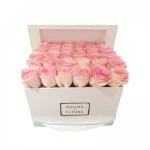 Krychle papír tištěné zlaté fólie Logo květ dárkové krabičce