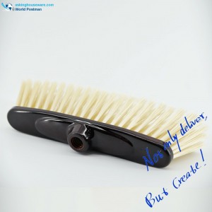 Akbrand plastová košťatá hlava s dvojitým kyvadlovým tvarem čokoládová barva potažená kartáčová deska